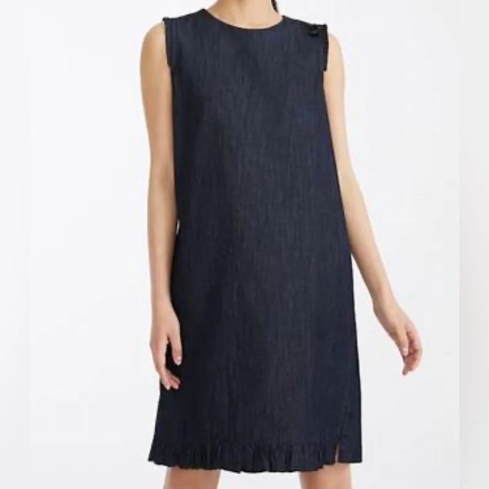 MaxMara Cotton Denim Dress, Midnight Blue - Sz 6 - Picture 3 of 7